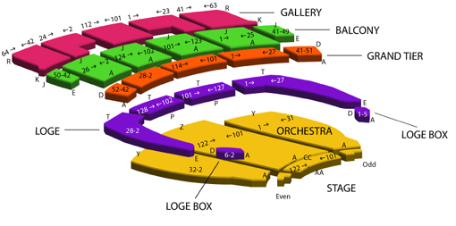 Orpheum Theater Seating Chart Hamilton