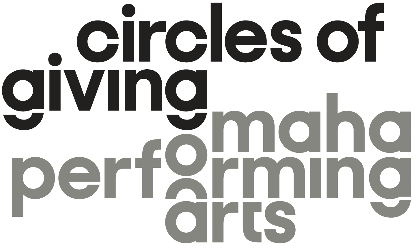 Omaha Performing Arts Logotype Circles of Giving 010119 Omaha Performing Arts Logotype Circles of Giving 010119